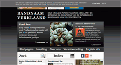 Desktop Screenshot of bandnaamverklaard.nl